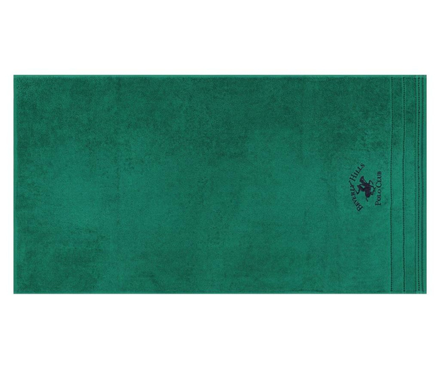 Set 2 prosoape de baie Beverly Hills Polo Club, bumbac, 480 gr/m², 70x140 cm, verde