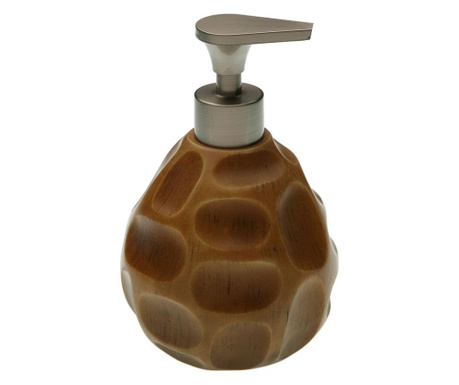 Dispenser sapun lichid Versa, ceramica, 17x11x11 cm, maro