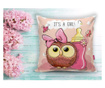 Minimalist Cushion Covers Girl Owl Párnahuzat 45x45 cm