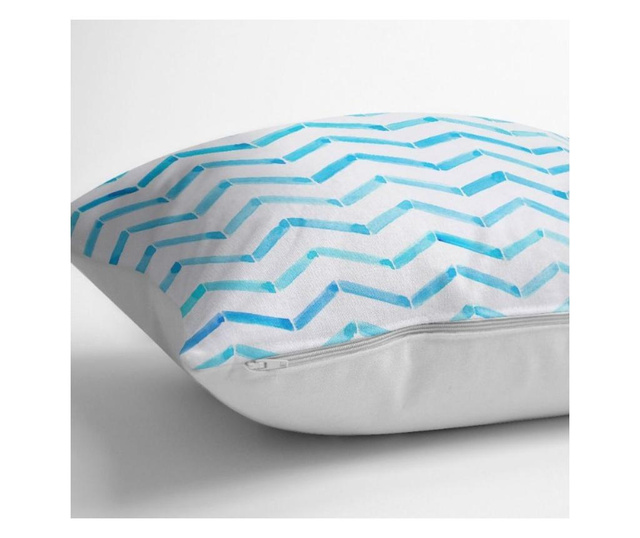 Jastučnica Minimalist Cushion Covers Modern Blue Zigzag 45x45 cm