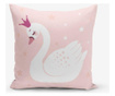 Minimalist Cushion Covers Pink Background Kuğu Párnahuzat 45x45 cm