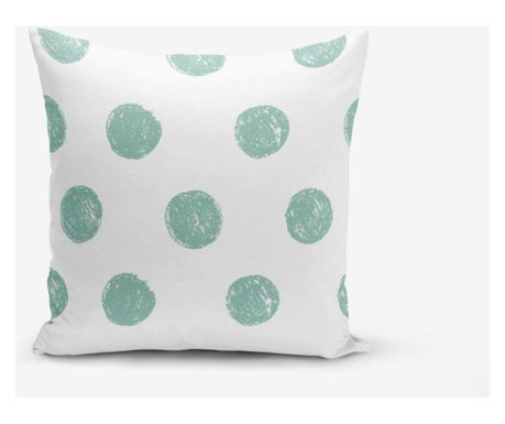 Poszewka na poduszkę Minimalist Cushion Covers Mind Green With Points 45x45 cm