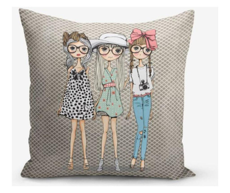 Poszewka na poduszkę Minimalist Cushion Covers Pop Art Girls 45x45 cm