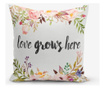 Калъфка за възглавница Minimalist Cushion Covers Love Grows Here Modern 45x45 см