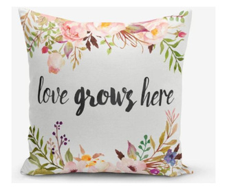 Калъфка за възглавница Minimalist Cushion Covers Love Grows Here Modern 45x45 см