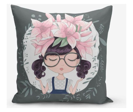 Poszewka na poduszkę Minimalist Cushion Covers Flower And Girl 45x45 cm