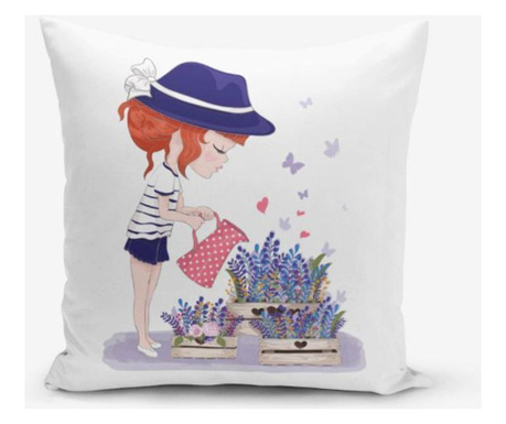 Fata de perna Minimalist Cushion Covers Girl 45x45 cm