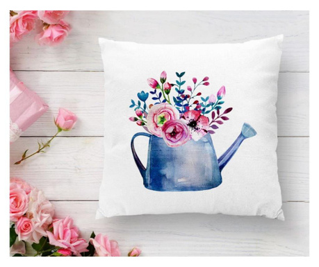Fata de perna Minimalist Cushion Covers Aquarellelı Flower 45x45 cm