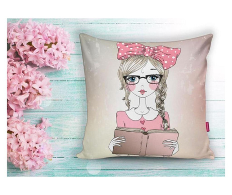 Poszewka na poduszkę Minimalist Cushion Covers Pop Art Reading Girl 45x45 cm
