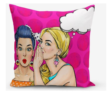 Jastučnica Minimalist Cushion Covers Pink Pop Art 45x45 cm