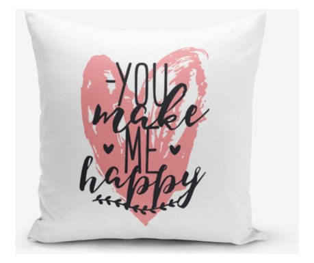 Poszewka na poduszkę Minimalist Cushion Covers You Make Me Happy...