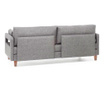 Raztegljiv trosed Comfort Grey with Red Cushions