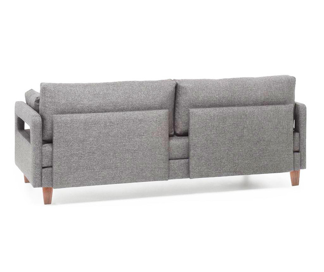 Разтегателно  триместно канапе Comfort Grey with Red Cushions