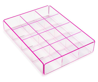 Cutie pentru bijuterii Versa, polipropilena, 27x20x5 cm, roz