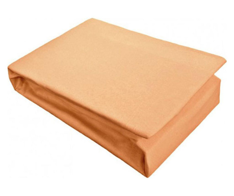 Husa de pat din tricot cu elastic, tim, portocaliu Sofi