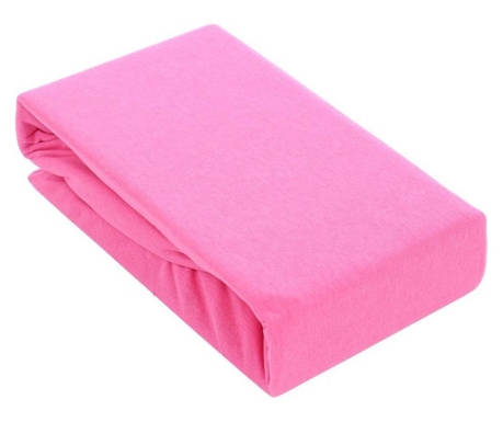 Husa de pat din tricot cu elastic, tim, roz Sofi