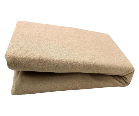 Husa de pat din frotir cu elastic, jerry, bej Sofi 160 x 200 cm