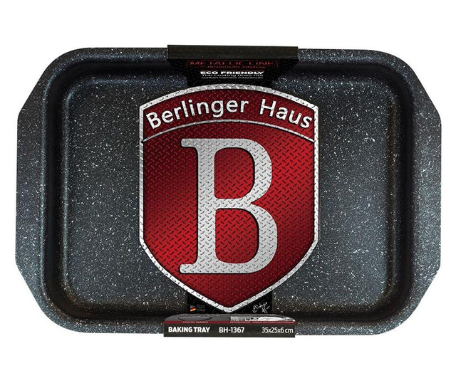 Tava pentru friptura Berlinger Haus, Metallic Line- Burgundy, aluminiu, rosu burgund, 35x25x7 cm