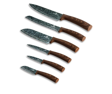Set 6 noževa Forest Line- Original Brown