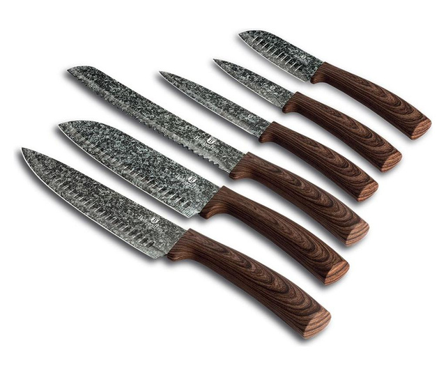 Комплект 6 ножове Forest Line- Original Brown