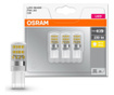 Set 3 becuri LED Osram, plastic, Capsule, G9, transparent, 2x2x5 cm