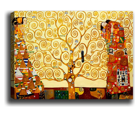 Tablou Tablo Center, The Tree of Life, panza imprimata din 100% bumbac, 40x60 cm, multicolor