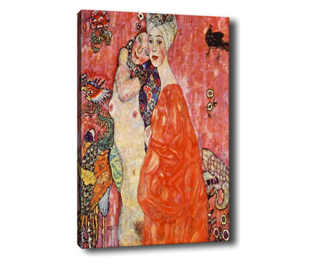 Tablou Tablo Center, The Girlfriends, panza imprimata din 100% bumbac, 40x60 cm, multicolor