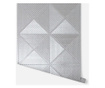 Stenska tapeta Geo Diamond Foil Silver 53x1005 cm