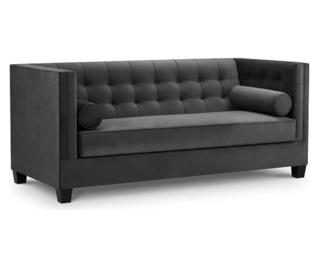 Grenelle Dark Grey Kihúzható háromszemélyes kanapé