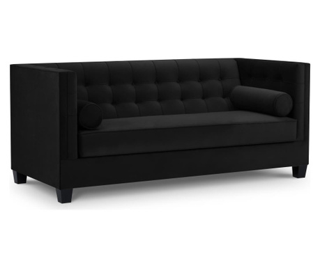 Grenelle Black Háromszemélyes kanapé