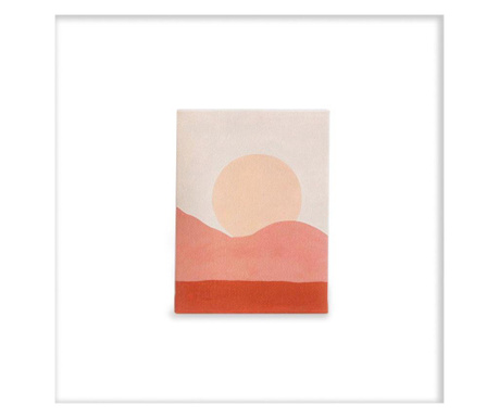 Tablou Belssia, Abstract Sun, cadru din lemn de pin, 30x40 cm, multicolor