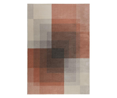 Covor Flair Rugs, Plaza abstract, 200x290 cm, gri/roz