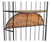 Suport pentru sticle Item International, lemn de molid, 36x90x214 cm, negru/maro