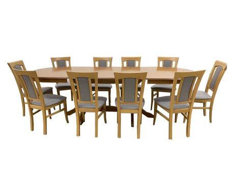 Set masa extensibila si 8 scaune