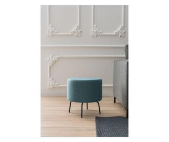 Taburet Balcab Home, Turquoise, turcoaz, 40x40x40 cm