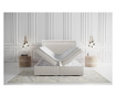 Boxspring postelja s prostorom za shranjevanje Tribeca White 160x200 cm