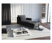 Sezlong living dreapta Interieurs 86, Velvet Seine Dark Grey, gri inchis, 160x104x90 cm