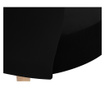 Scaun Kooko Home, Velvet Marimba Black, negru, 53x60x84 cm