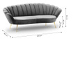 Sofa trosjed Velvet Varenne Beige