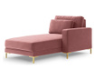 Sezlong living dreapta Interieurs 86, Velvet Seine Pink, roz, 160x104x90 cm