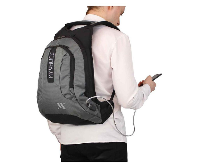 Muški ruksak s USB-om