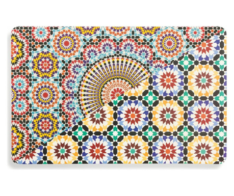 Set 6 suporturi pentru farfurii Villa D'este, Marrakech, plastic, 30x45 cm, multicolor