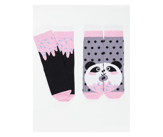 Sada 2 párov detských ponožiek Panda&Cream 2-3 years