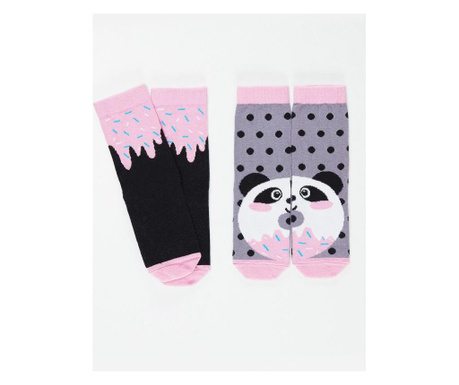 Σετ 2 ζευγάρια κάλτσες Panda&Cream