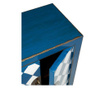 Dulapior Novita Home, lemn de ulm, 58x35x85 cm, alb/albastru