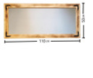 Oglinda de perete Neostill, lemn de pin, 110x3x50 cm