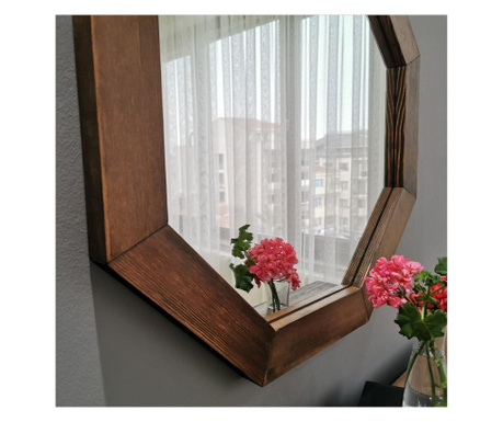 Oglinda de perete Neostill, lemn de pin, 60x60 cm