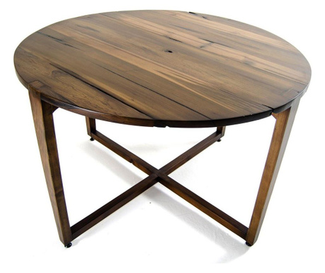 Masa dining Massive Design, lemn de nuc, 117x117x76 cm