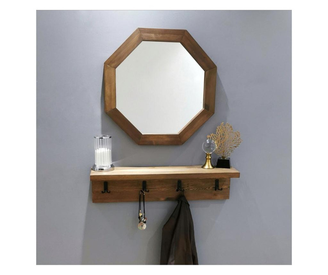Kомплект стенен рафт и огледало
