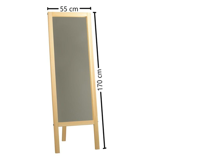 Oglinda de podea Neostill, lemn masiv, 55x3x170 cm